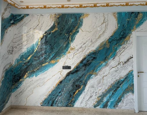 mermer efektli dekoratif boya